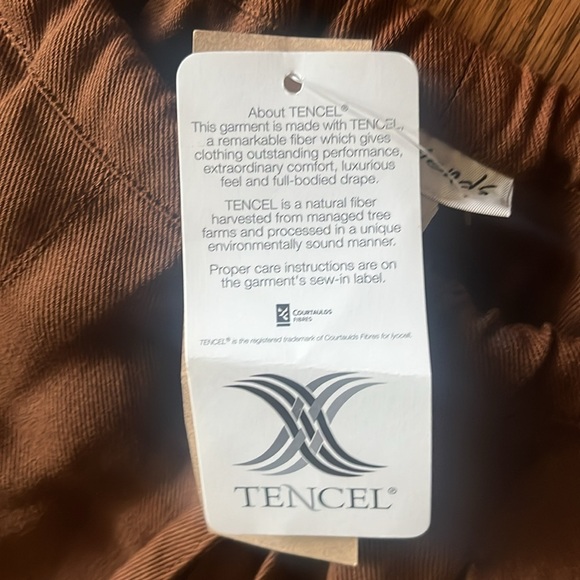 Old Friends Brown Tencel Pants, Made in USA - Picture 11 of 15